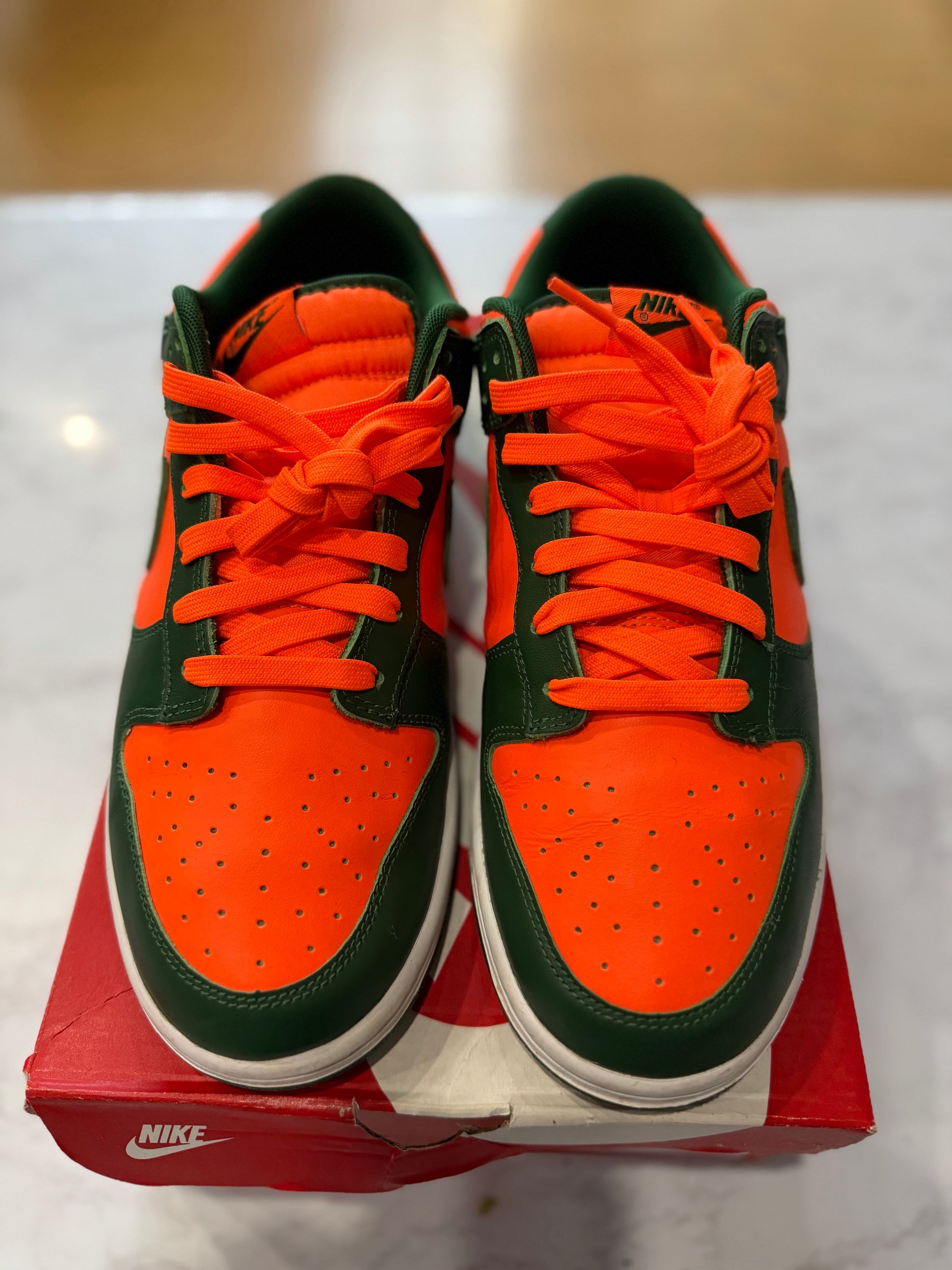 Nike Dunk Low Retro Miami Hurricanes PRE-OWNED