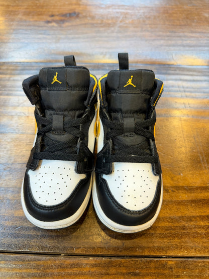 Jordan 1 Mid Black University Gold (TD) PRE-OWNED