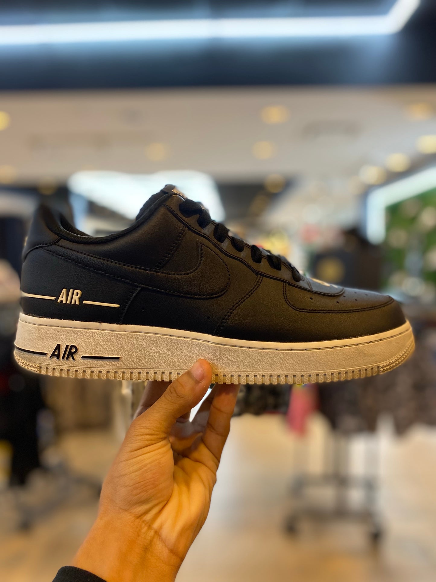 Nike Air Force 1 Low Double Air Low Black White PRE-OWNED