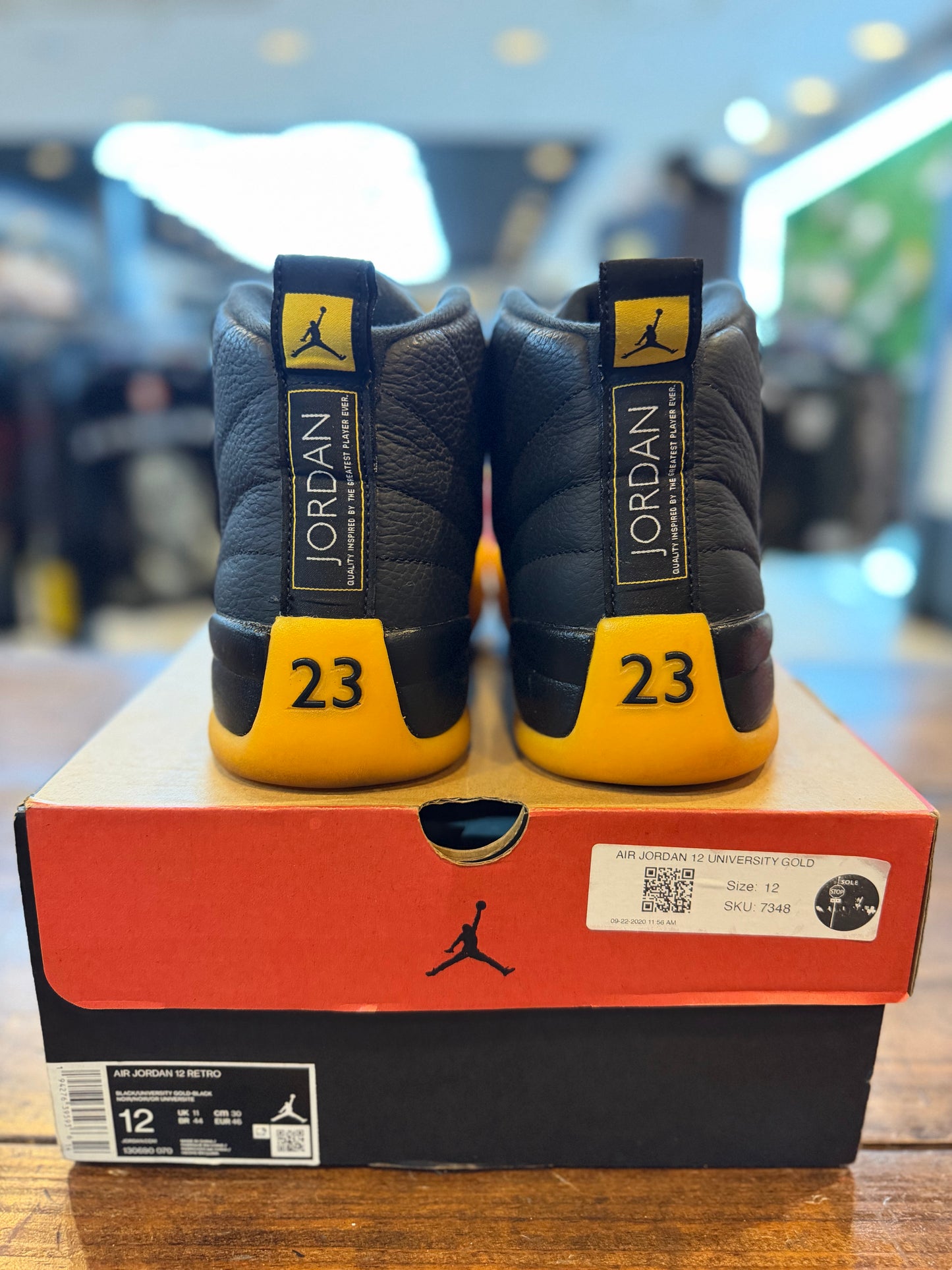 Jordan 12 Retro Black University Gold PRE-OWNED