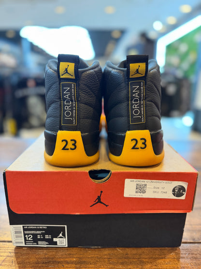 Jordan 12 Retro Black University Gold PRE-OWNED
