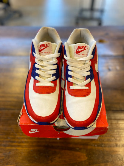 Nike Air Max 90 Deep Royal University Red (GS) PRE-OWNED