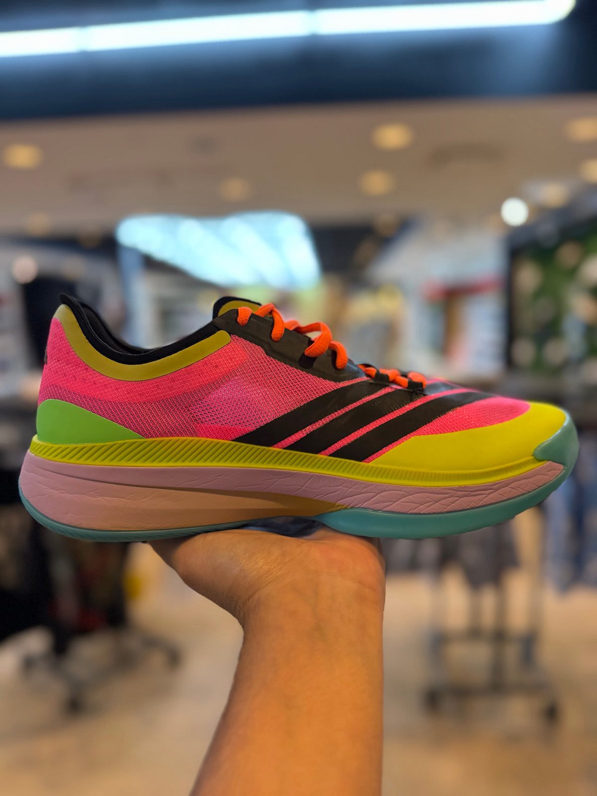adidas Adizero Select 3.0 Low Lucid Pink Preloved Lime PRE-OWNED