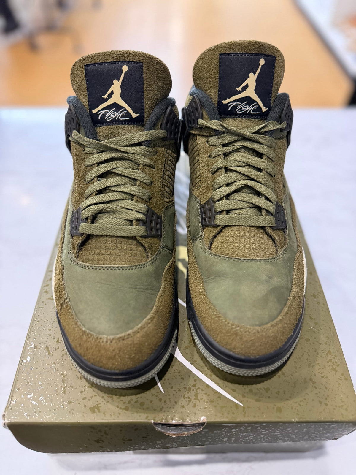 Jordan 4 Retro SE Craft Medium Olive PRE-OWNED