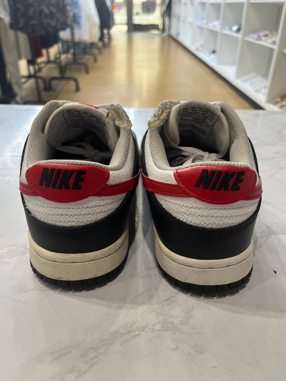 Nike Dunk Low Retro Red Swoosh Panda PRE-OWNED