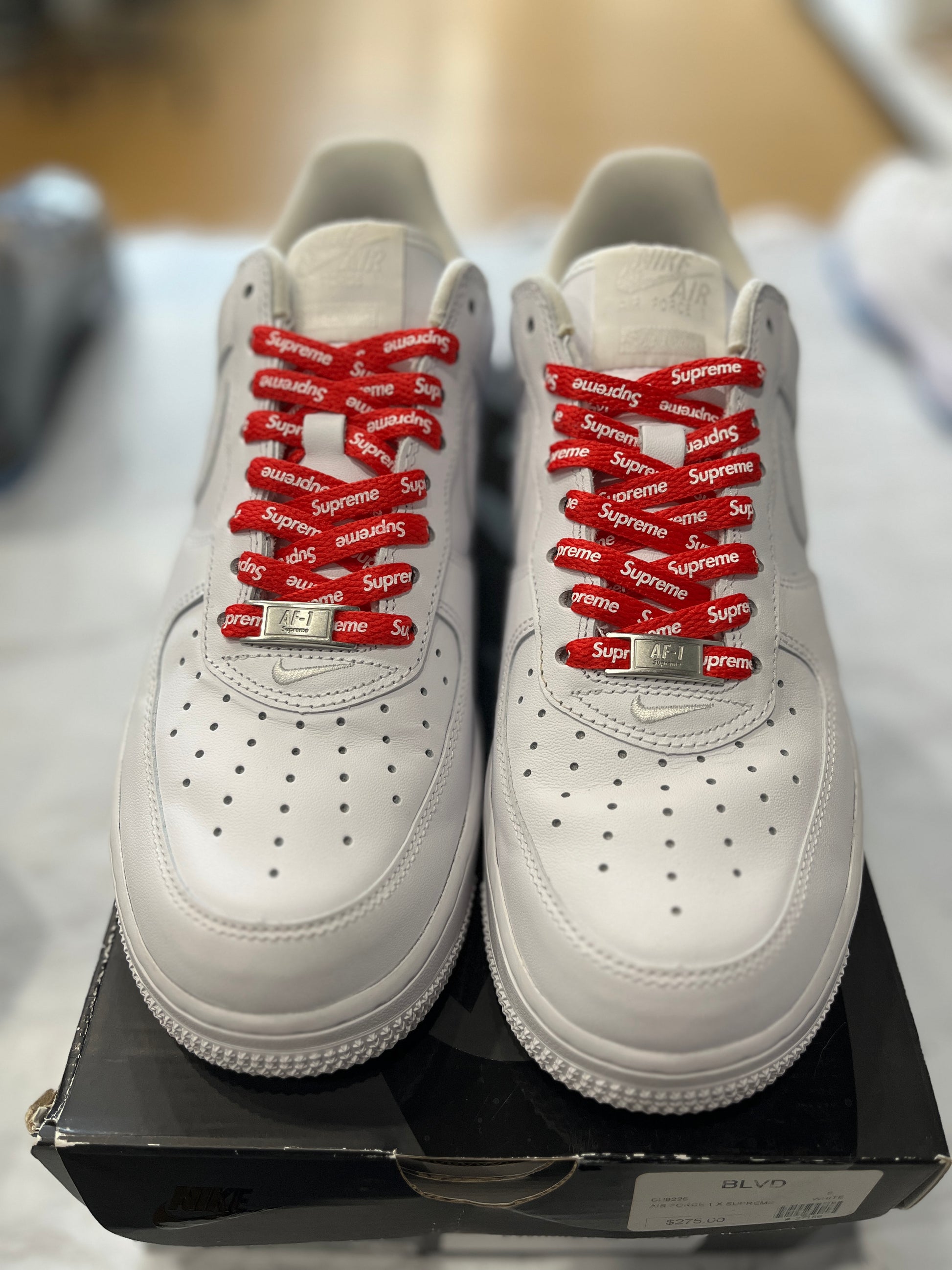 Nike Air Force 1 Low Supreme White PRE-OWNED