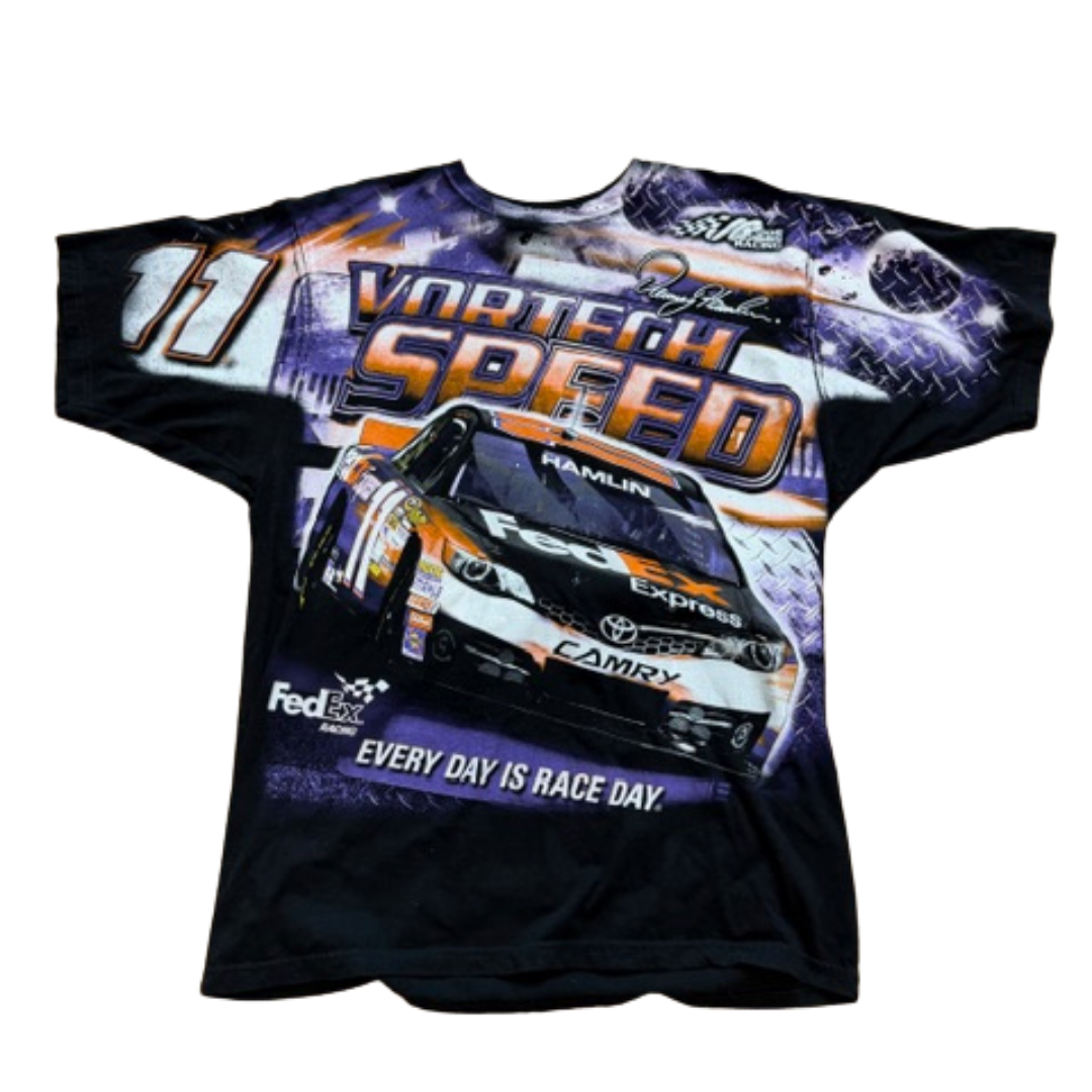 Chase Denny Hamlin NASCAR Vortech Speed Fedex Tee (PRE-OWNED)