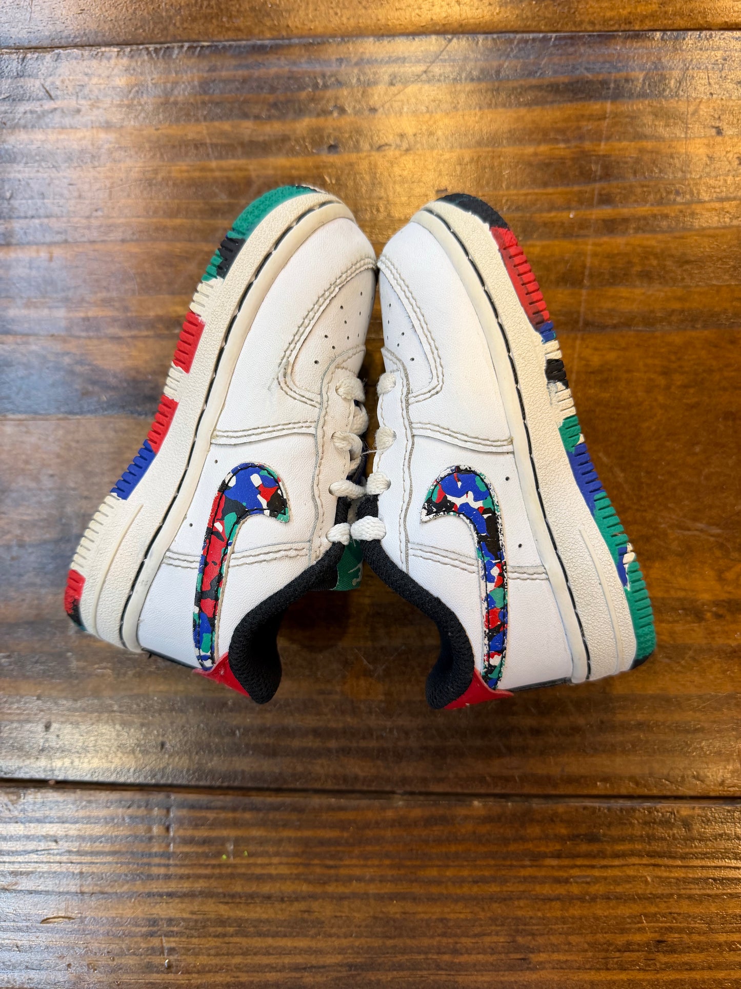 Nike Air Force 1 Low Crayon White Multi (TD) PRE-OWNED