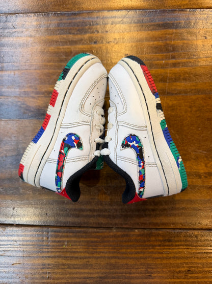 Nike Air Force 1 Low Crayon White Multi (TD) PRE-OWNED