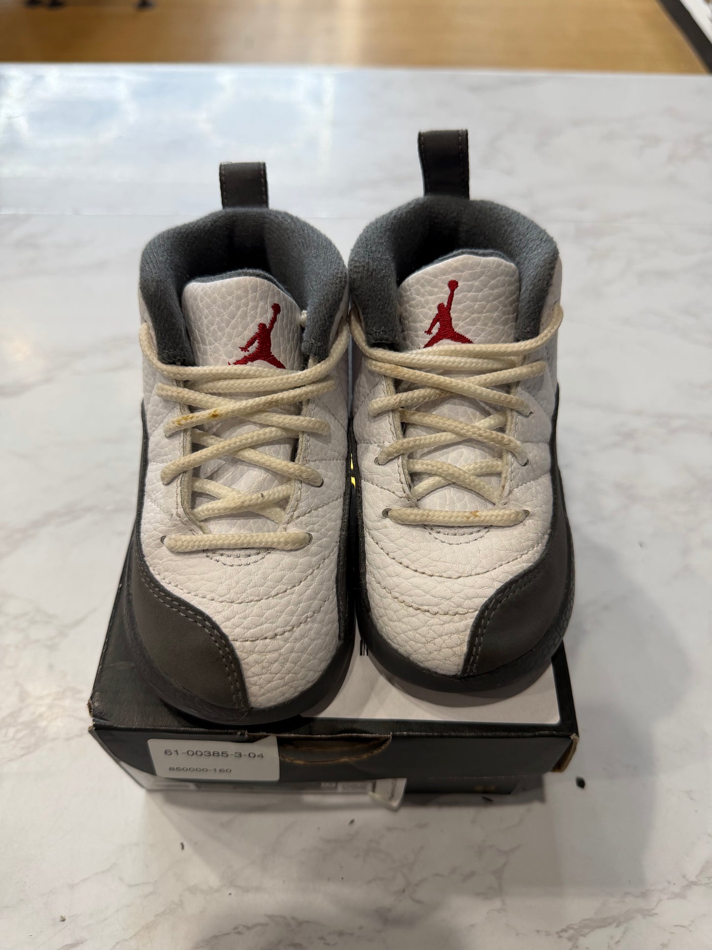 Jordan 12 Retro White Dark Grey (TD) PRE-OWNED
