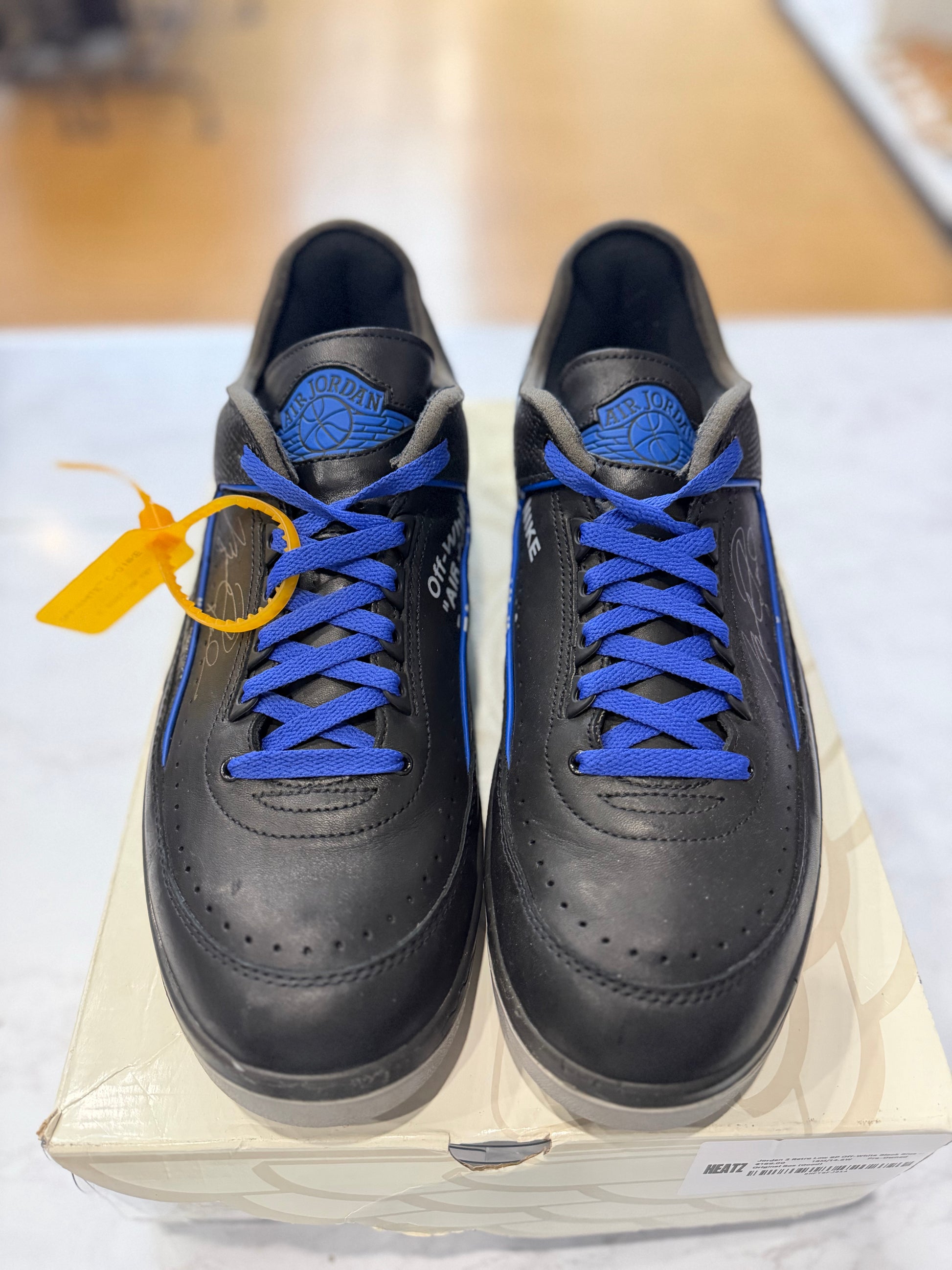 Jordan 2 Retro Low SP Off-White Black Blue PRE-OWNED