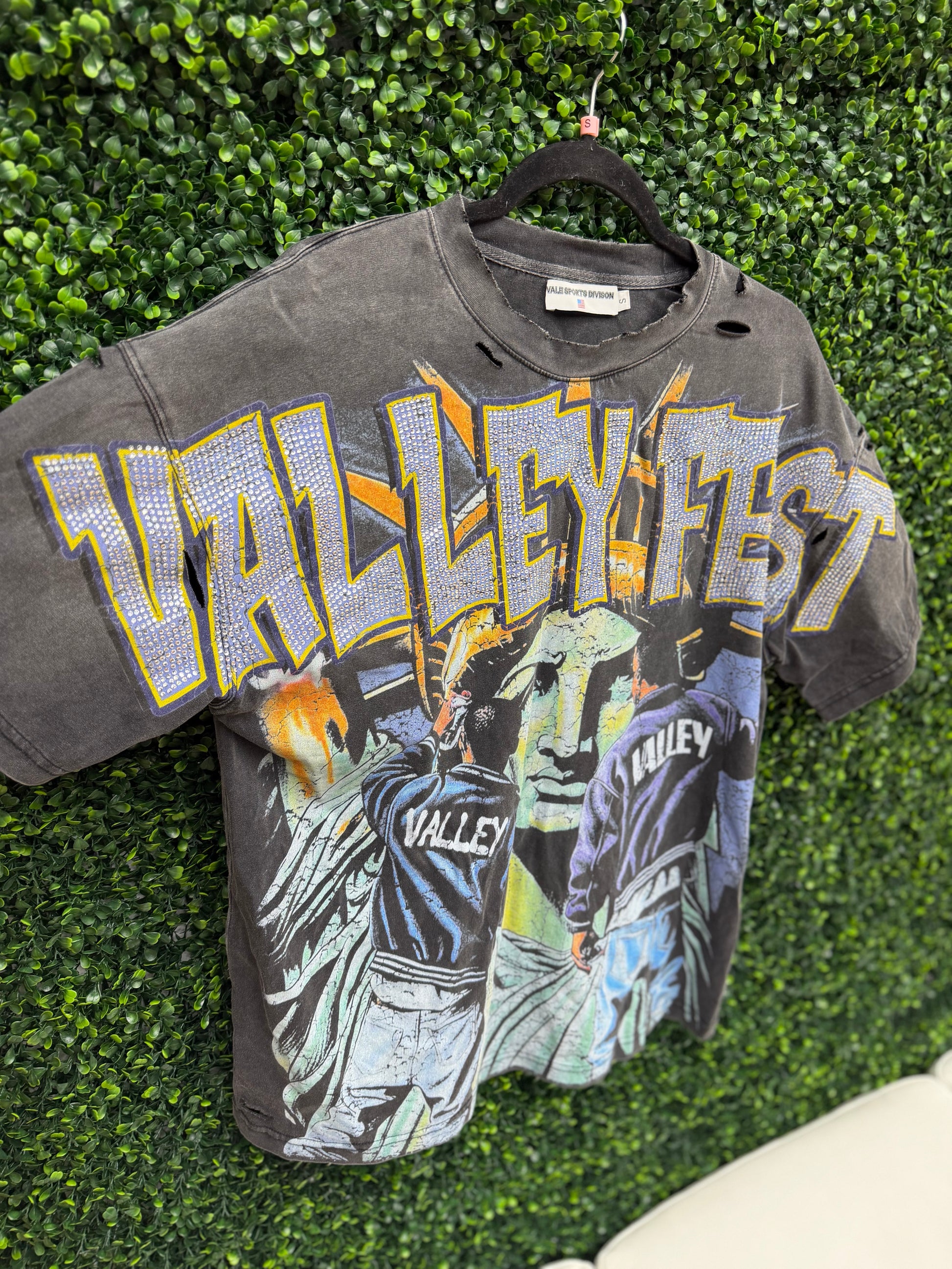 Vale Forever Bling Graffiti Tee 'Black' PRE-OWNED