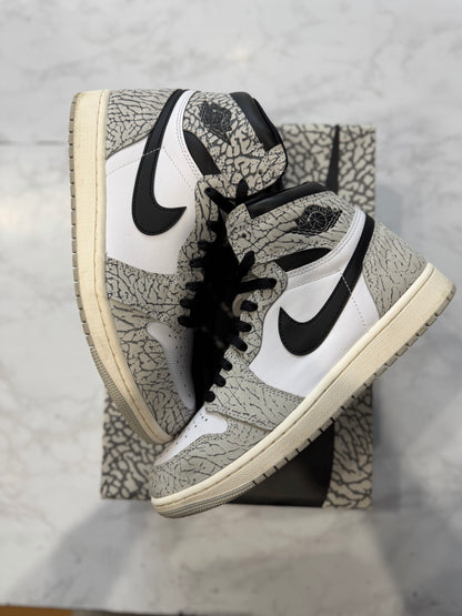 Jordan 1 Retro High OG White Cement PRE-OWNED