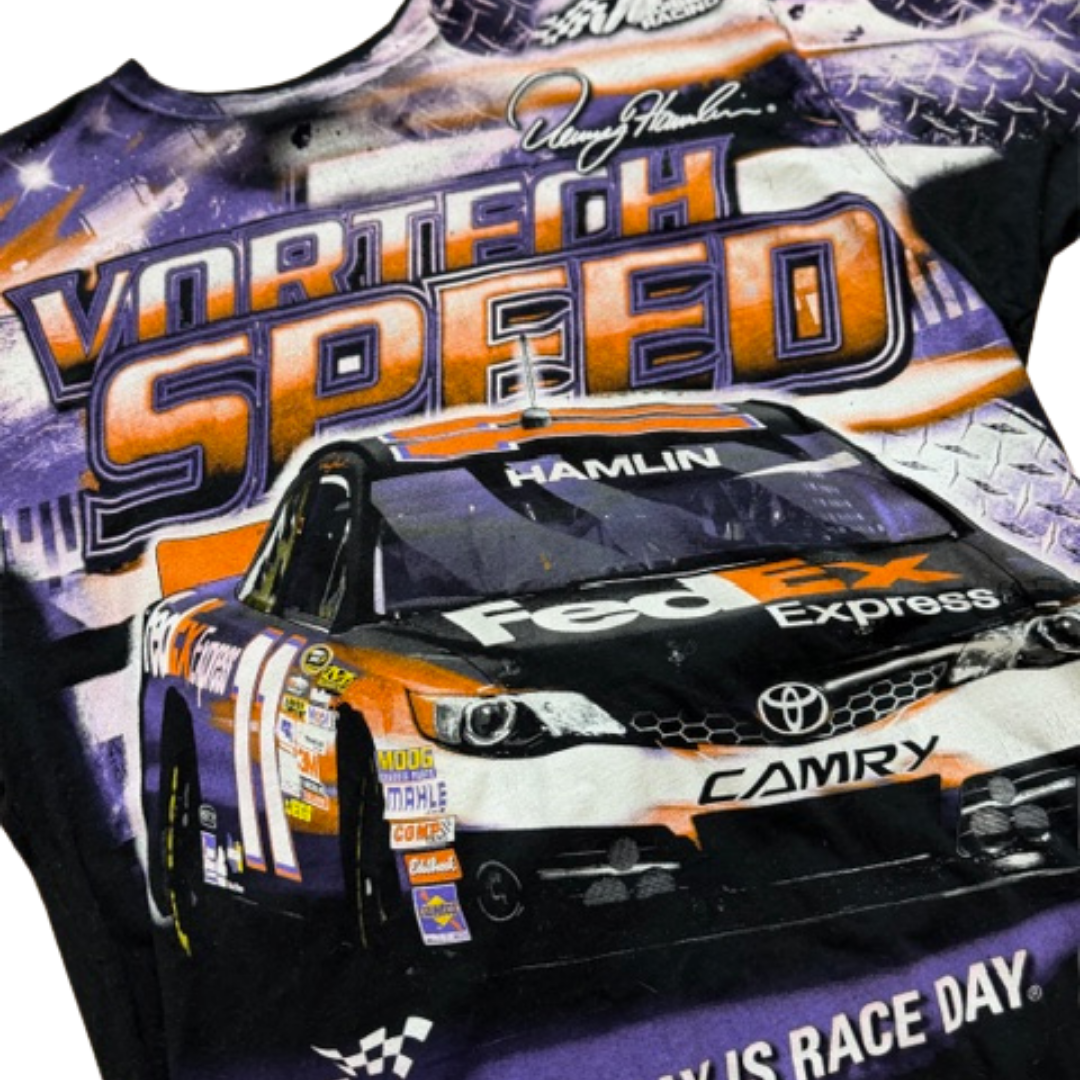 Chase Denny Hamlin NASCAR Vortech Speed Fedex Tee (PRE-OWNED)